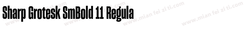 Sharp Grotesk SmBold 11 Regular字体转换